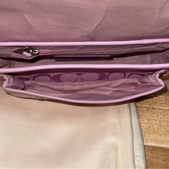 Coach Pink and Tan Crossbody Bag - Picture 10 of 16